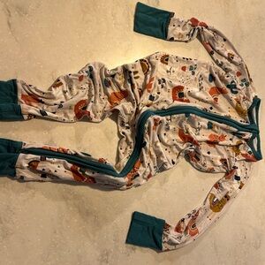 Little sleepies zippie- llama love SOLD OUT print